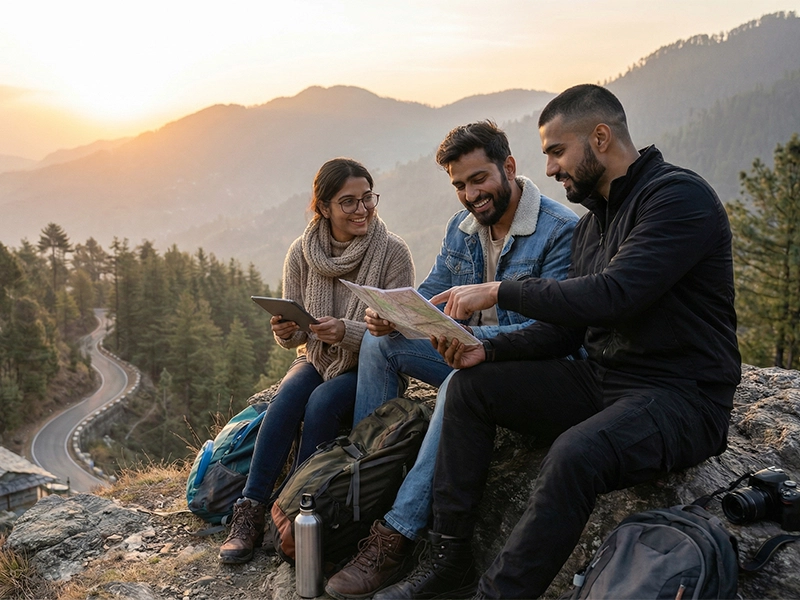 TAPORI TRAVEL group on Himalayan trek